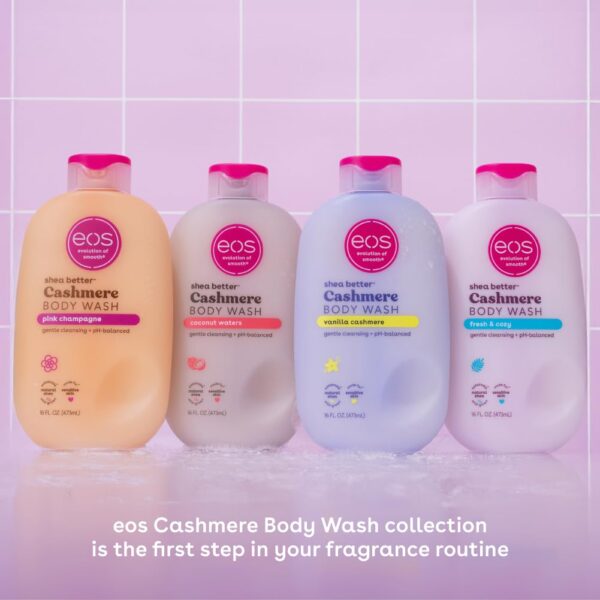 1750969420_6127TC4NSML._SL1001_.jpg eos Shea Better Cashmere Body Wash, Fresh & Cozy, Moisturizing, pH Balanced Body Wash, Creamy Gel Formula, Paraben & Phthalate Free, Sensitive Skin, 16 fl oz