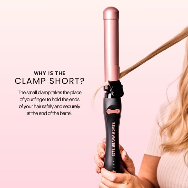 B1 Rotating Curling Iron - Automatic 1 Inch Ceramic Curling Iron - Easy-to-Use Spinning Wand for Long-Lasting Waves - Auto-Shut Off and Dual Voltage (BW160)