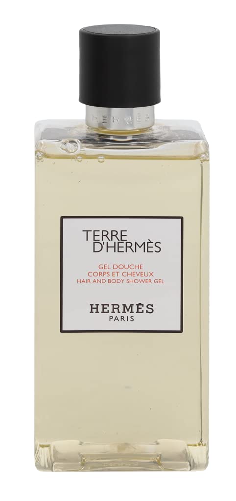 Hermes Terre d'Hermes for Men Hair and Body Shower Gel, 6.5 Ounc