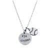 Personalized Engraved Softball Necklace with Name & Number, Custom Softball Gift, Softball Pendent Jewelry, Softball Players & Team Gifts