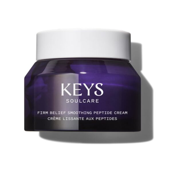 Keys Soulcare Firm Belief Smoothing Peptide Cream, Helps Reduce Fine Lines for Firm, Plump & Ultra Hydrated Skin, Vegan, Cruelty Free, 1.7 Oz (50ml)