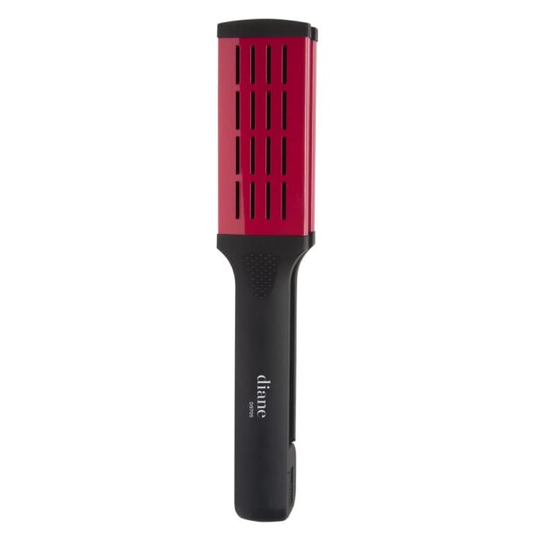 Diane Ceramic Straightening Brush with Nylon Bristles for Smoothing and Styling Thick Coarse Hair, Double-Sided Hair Straightener Brush