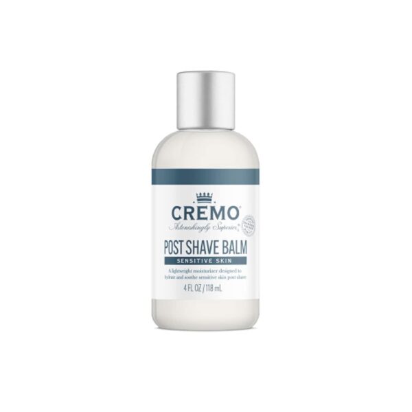 Cremo Sensitive Post Shave Balm, Soothes, And Protects Skin From Shaving Irritation, Dryness and Razor Burn, 4 Fluid Ounces