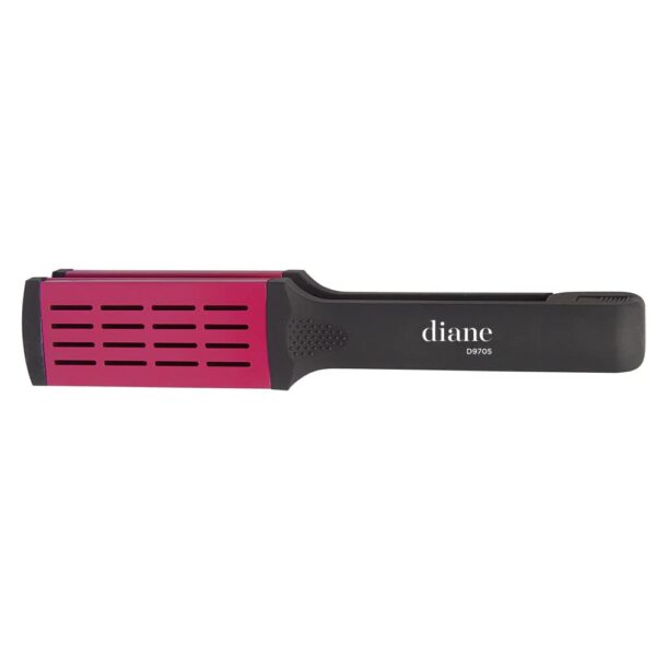 Diane Ceramic Straightening Brush with Nylon Bristles for Smoothing and Styling Thick Coarse Hair, Double-Sided Hair Straightener Brush