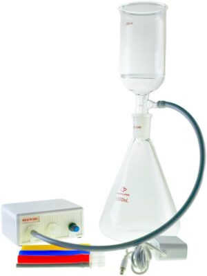 Vacuum Pore Plate Funnel Filter Kit with The Mini PRO Pump,Rechargeable, Speed Adjustable,Wireless