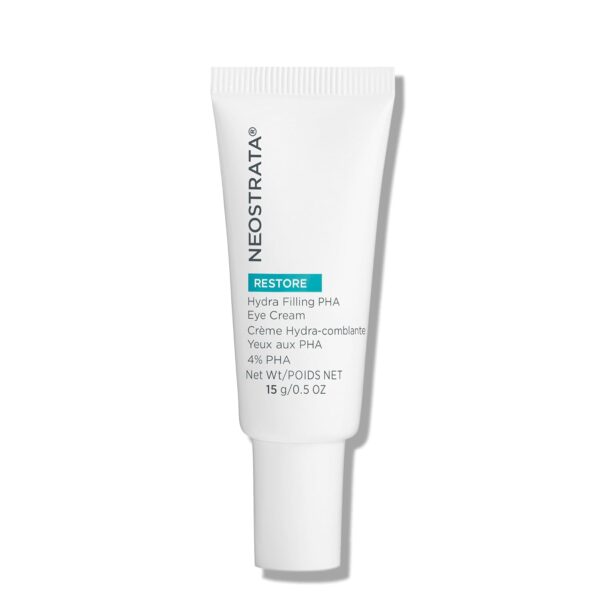 NEOSTRATA RESTORE Hydra Filling PHA Eye Cream, Hydrating and Lifting Anti-Aging Eye Treatment for Fine lines & Wrinkles with Hyaluronic Acid, Vitamin C& E, and Green Tea Extract, 0.5oz