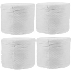 Hemoton 4rolls Disposable Soft Facial Towel Thickened Cleansing Tissues for Daily Use Lightweight for Beauty Salons Travel and