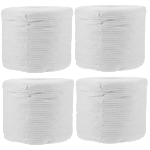 Hemoton 4rolls Disposable Soft Facial Towel Thickened Cleansing Tissues for Daily Use Lightweight for Beauty Salons Travel and