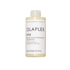 Olaplex No. 4 Bond Maintenance Shampoo, Repairs, Strengthens, & Nourishes All Hair Types, Adds Shine & Leaves Hair Feeling Soft, 8.5 fl oz
