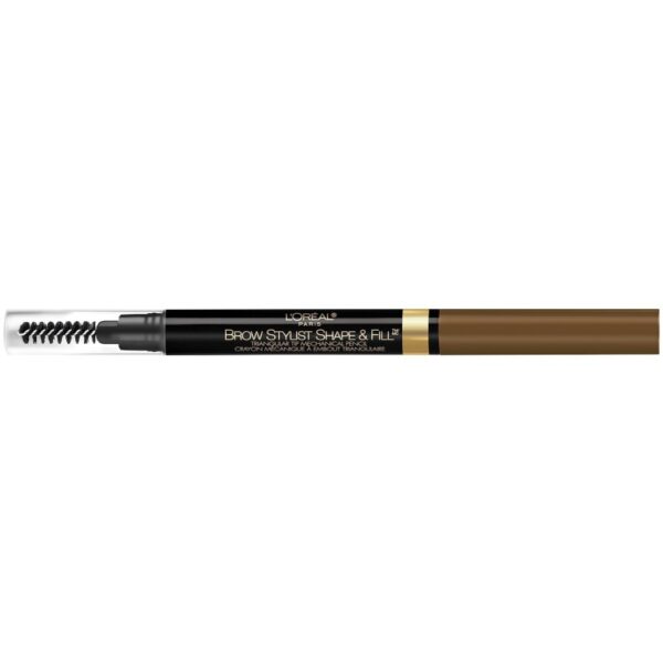 L'Oreal Paris Brow Stylist Shape & Fill Mechanical Eye Brow Makeup Pencil, Dark Blonde, 0.008 oz.