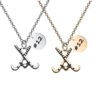 Field Hockey Gift, Personalized Engraved Field Hockey Charm Necklace, Field Hockey Stick Pendant Necklace, Jersey Number Gift for Field Hockey Players, Teams