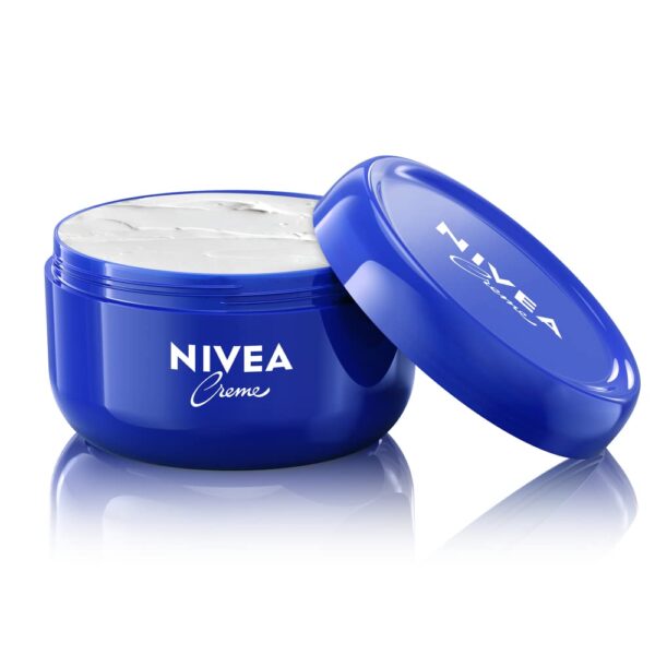 NIVEA Creme Face, Hand and Body Moisturizer Cream, Rich Body Cream for Dry Skin with Provitamin B5, Fast-Absorbing and Non-Comedogenic, For Daily Use on All Skin Types, 16 Oz Jar