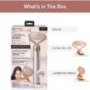 Finishing Touch Flawless Contour Vibrating Facial Roller & Massager, Rose Quartz