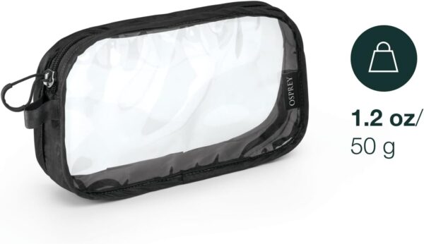 Osprey Ultralight Clear Liquids Pouch for Travel, Black