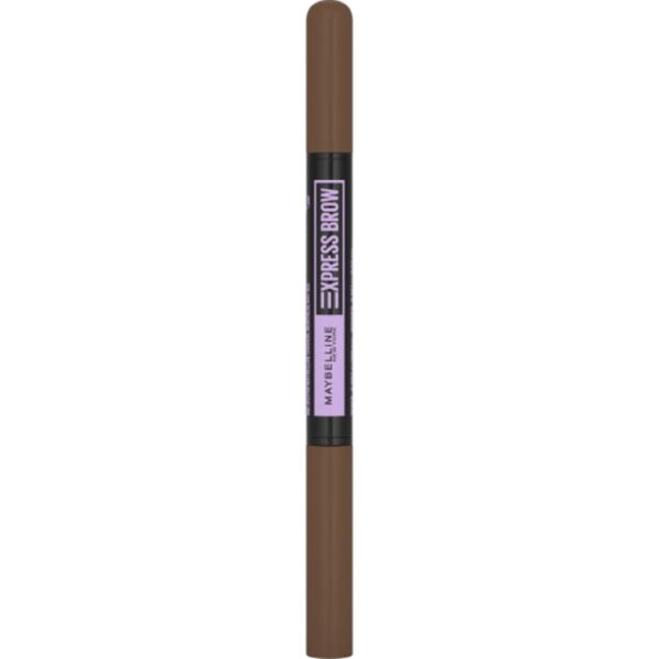 Maybelline Express Brow 2-In-1 Pencil and Powder Eyebrow Makeup, Medium Brown, 1 Count