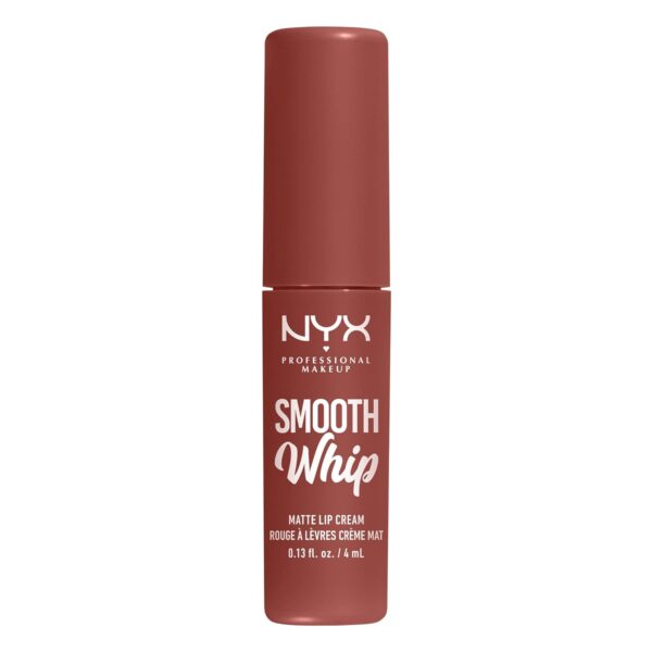NYX PROFESSIONAL MAKEUP Smooth Whip Matte Lip Cream, Long Lasting, Moisturizing, Vegan Liquid Lipstick - Latte Foam (Pinky Mauve)