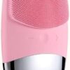 3-in-1 Sonic Vibration Silicone Facial Cleanser & Massager Pink