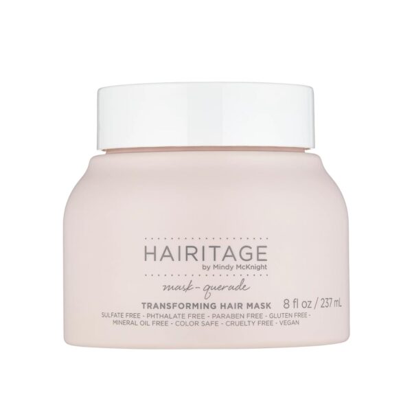 Hairitage Moisturizing Argan Oil Hair Mask Treatment for Anti-Frizz and Hydration - Deep Conditioning Curl Repair Mask with Shea Butter, Aloe & Soy Protein for Dry, Damaged Curly Hair - Soften & Shine