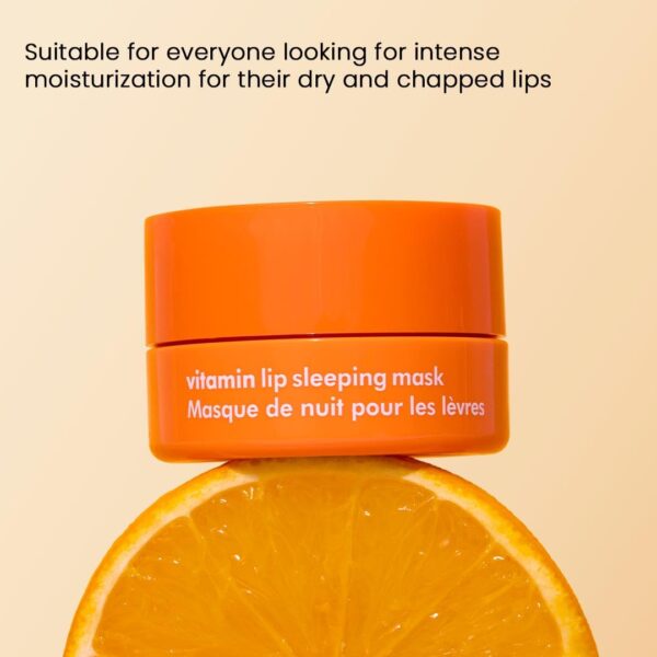The Face Shop Vitamin C Lip Sleeping Mask - Smooths & Softens Dry Lips - Hydrating Lip Mask, Lip Balm, Lip Treatment, Lip Moisturizer - Overnight Lip Care for Lush Lips - Korean Skin Care