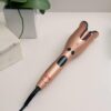 CHI Spin N Curl, Curling Iron For Healthy & Shiny Effortless Curls & Waves, Provides Preset Temperature Settings For Each Hair Texture, Rose Gold