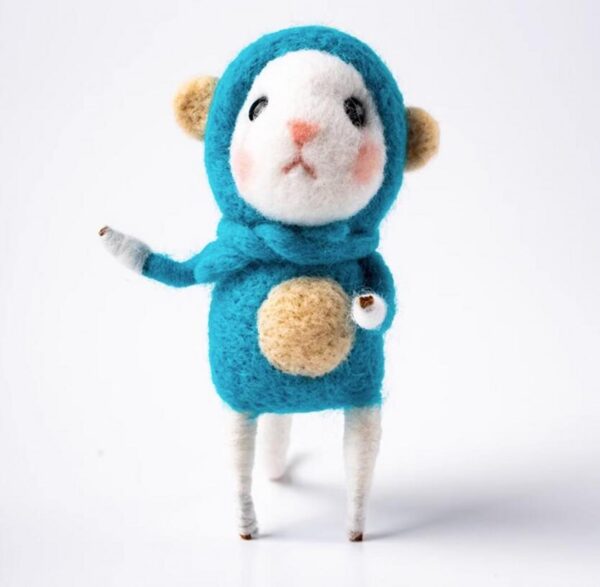 YJIUYUANQ DIY Pendant Craft Wool Felting Kit for Beginners - Wool Felt Pendant kit - 12 Chinese Zodiac Signs