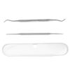 Ingrown Toenail Kit, 2Pcs Ingrown Toenail Corrector, Manicure Pedicure Tools, Stainless Steel Cuticle Remover, Double Sided Nail Cleaner Care, Nail Cleaning Brushes