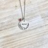 Mimi Necklace Grandchild Necklace Personalized Necklace Personalized Jewelry Handstamped Necklace Birthstone Necklace