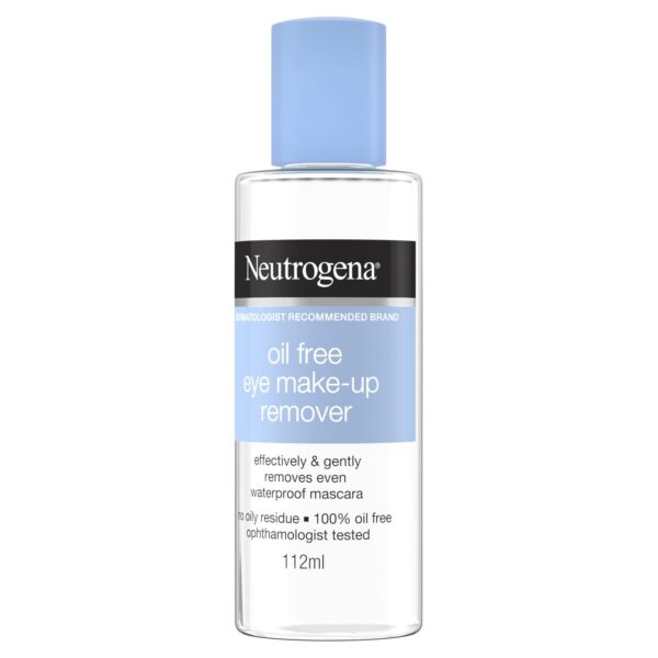 Neutrogena Gentle Oil-Free Eye Makeup Remover & Cleanser for Sensitive Eyes, Non-Greasy Makeup Remover, Waterproof Mascara Remover, Dermatologist & Ophthalmologist Tested, 3.8 fl. oz