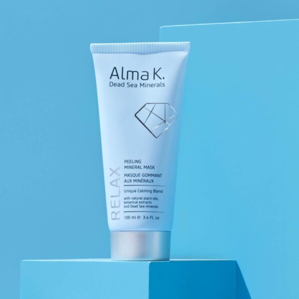 Alma K Peeling Mineral Mask - Exfoliating Face Mask with Avocado Butter and Oil - Face Peel with Dead Sea Minerals - Moisturizing Face Mask - 3.4 oz