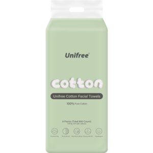 Unifree Facial Tissues I Dry Wipes I Makeup Remover, 8-pack Value Pack, 800 Count