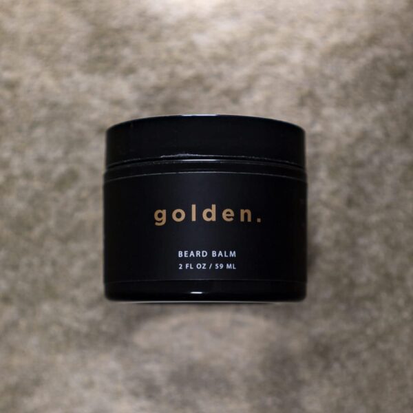 Golden Grooming Beard Balm | Unique Masculine Scent | Shea Butter for Beard Growth | Tames, Moisturizes & Styles – Fresh Scent, 2oz