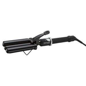 BabylissPRO Porcelain Ceramic Triple Barrel Waver, Black