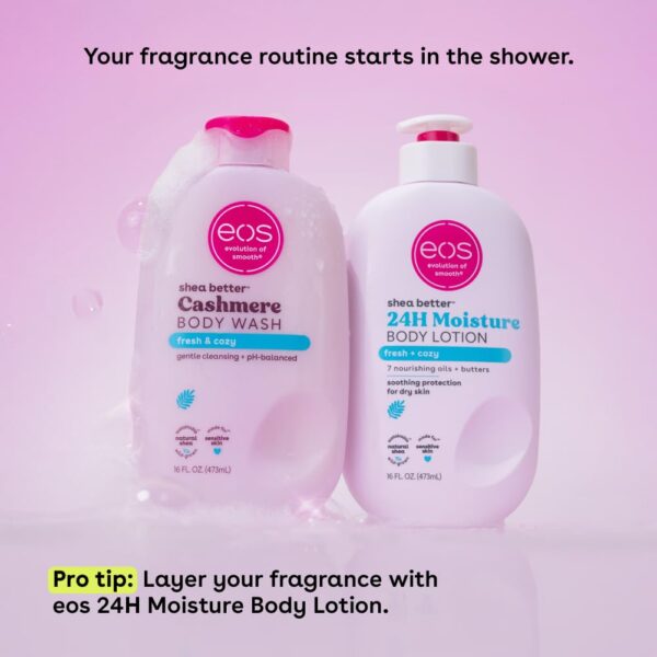 51a2RN035hL._SL1001_.jpg eos Shea Better Cashmere Body Wash, Fresh & Cozy, Moisturizing, pH Balanced Body Wash, Creamy Gel Formula, Paraben & Phthalate Free, Sensitive Skin, 16 fl oz