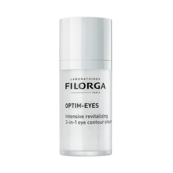 Filorga Optim-Eyes Eye Cream, Revitalizing 3-in-1 Skin Treatment for Rapid Reduction of Dark Circles, Wrinkles & Puffiness Around the Eyes, 0.5 fl. oz.