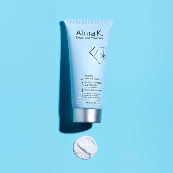 Alma K Peeling Mineral Mask - Exfoliating Face Mask with Avocado Butter and Oil - Face Peel with Dead Sea Minerals - Moisturizing Face Mask - 3.4 oz