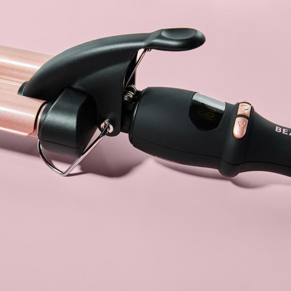 Beachwaver 3B Waver - Midnight Rose | Triple Barrel Hair Waver for Mermaid Waves | Professional Curling Iron with Adjustable Temperature, LED Screen, and Ceramic Barrels