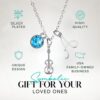 Personalized Violin Charm Necklace with Birthstone & Letter Charm, Viola, Cello Pendant Necklace, Violin Jewelry for Women, Teens and Girls