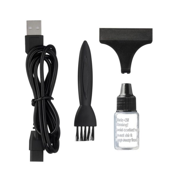 KISS Precision Blade Cordless Trimmer with Stainless Steel T-Blade, Powerful High-Torque, High-Speed Motor, 3 Blade Guard Attachments & Blade Cover, USB Cable & Long-Lasting Lithium Ion Battery