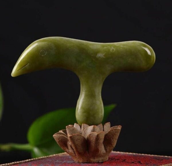 Jade Stone Feet Acupoint Tool Natural Reflexology Pedicure Tool Foot Massager