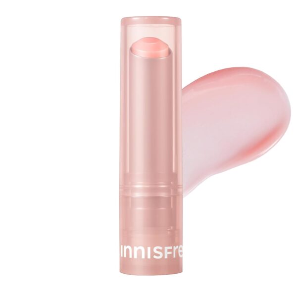 innisfree Dewy Tint Lip Balm with Hydrating Hyaluronic Acid and Ceramides, Tinted Korean Lip Balm