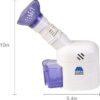 MABIS Facial Steamer, Steam Inhaler, FSA Eligible, Vaporizer or Vocal Steamer with Aromatherapy Diffuser and Soft Face Mask for Cleansing, Sinus Pressure, Congestion, Colds and Cough, 25mL