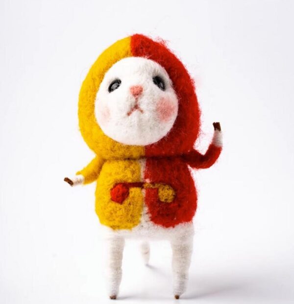 YJIUYUANQ DIY Pendant Craft Wool Felting Kit for Beginners - Wool Felt Pendant kit - 12 Chinese Zodiac Signs