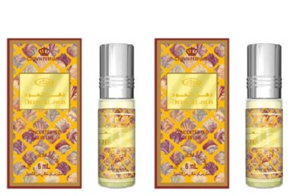 Dehn Al Oudh Concentrated Perfume Oil 6ml (Pack of 2) | Rich Oriental Attar | Long Lasting Alcohol-Free Oud Fragrance for Men & Women