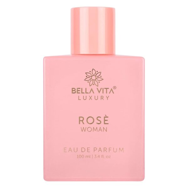 Bella Vita Luxury Rose Woman Eau De Parfum Perfume for Women with Black Currant, Vanilla, Jasmine|Floral & Sweet EDP Long Lasting Fragrance Scent 100 ML