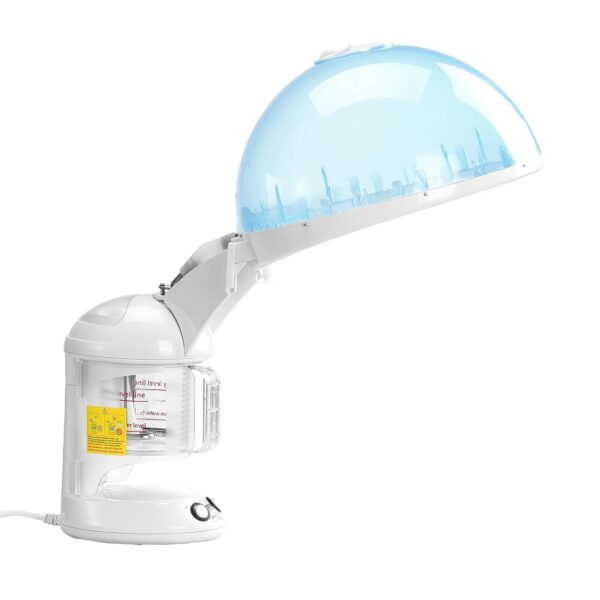 VEVOR Hair Steamer, 2 in 1 UV Ozone Hair & Facial Steamer with Detachable Bonnet Hood, Nano Ionic Face Steamer with 360° Rotatable Sprayer for Deep Conditioning, Perfect for Salon Spa Home Beauty