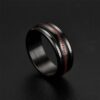 PAURO Men's Stainless Steel Fashion Sport Ball Pattern Design Anxiety Ring Spinner Cool Jewelry Multil Colors