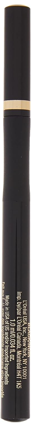L'Oreal Paris Makeup Infallible Super Slim Long-Lasting Liquid Eyeliner, Ultra-Fine Felt Tip, Quick Drying Formula, Glides on Smoothly, Black, Pack of 1