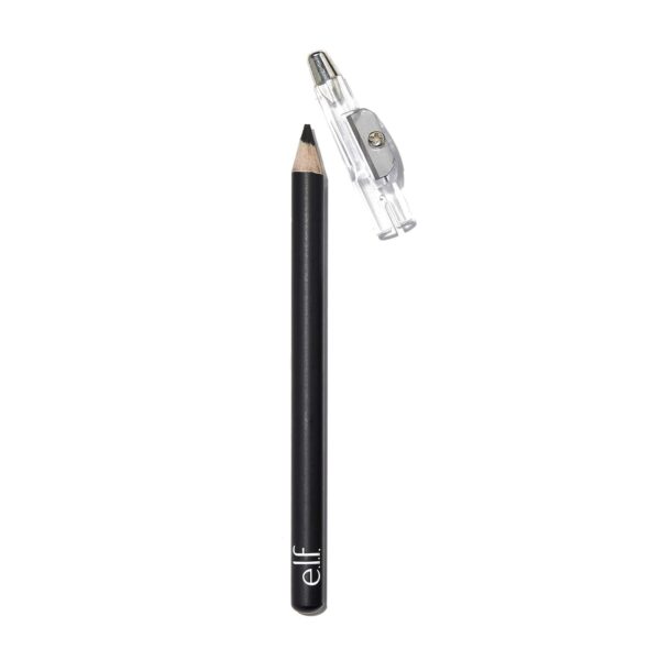 e.l.f. Satin Eyeliner Pencil, Smooth Glide Eyeliner For A Satin Finish, Includes A Built-In Sharpener, Vegan & Cruelty-Free, Black