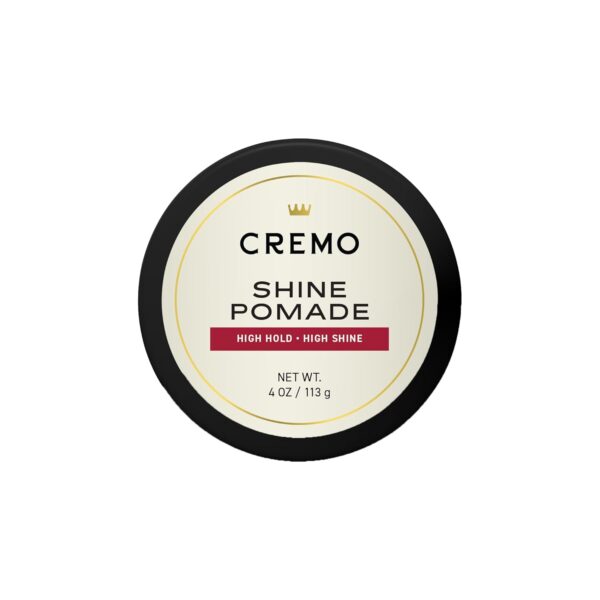 Cremo Hair Pomade for Men - Premium Barber Grade Pomade, High Hold & Shine, Hair Styling, 4 Oz