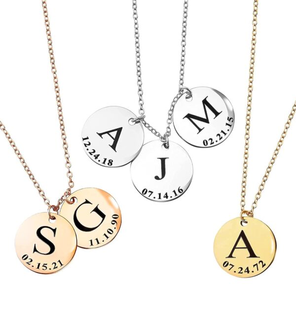 Personalized Initial Necklace for Women, Gift for Mom, Custom Kids Name Jewelry, Unique Gifts for Teen Girls, Birthdays, and Graduations -LCN-ID